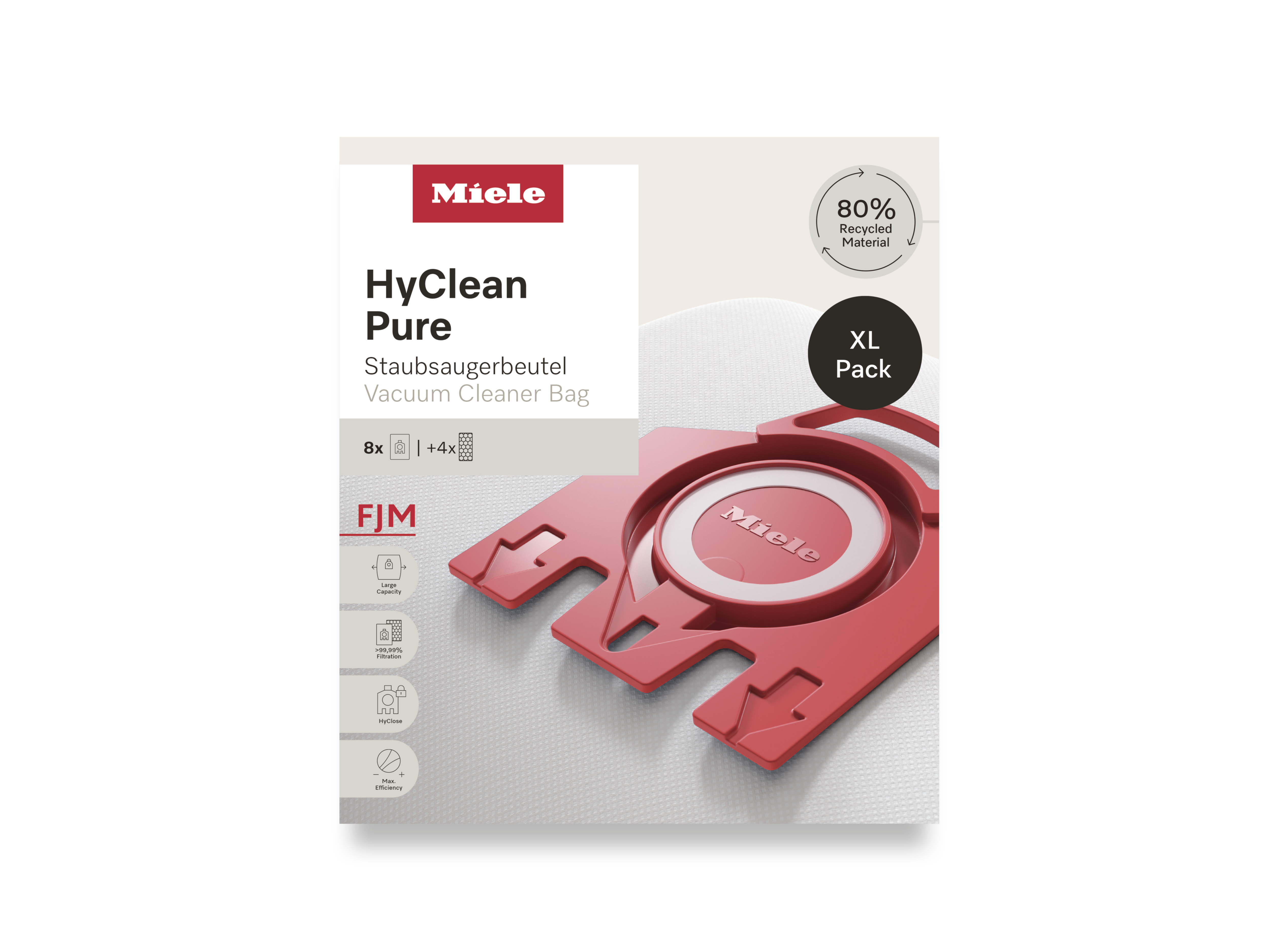 Комплект мешков-пылесборников HyClean Pure FJN XL Miele купить в Астрахани | Всегда в наличии! | Артикул 12498160 | Официальный сайт