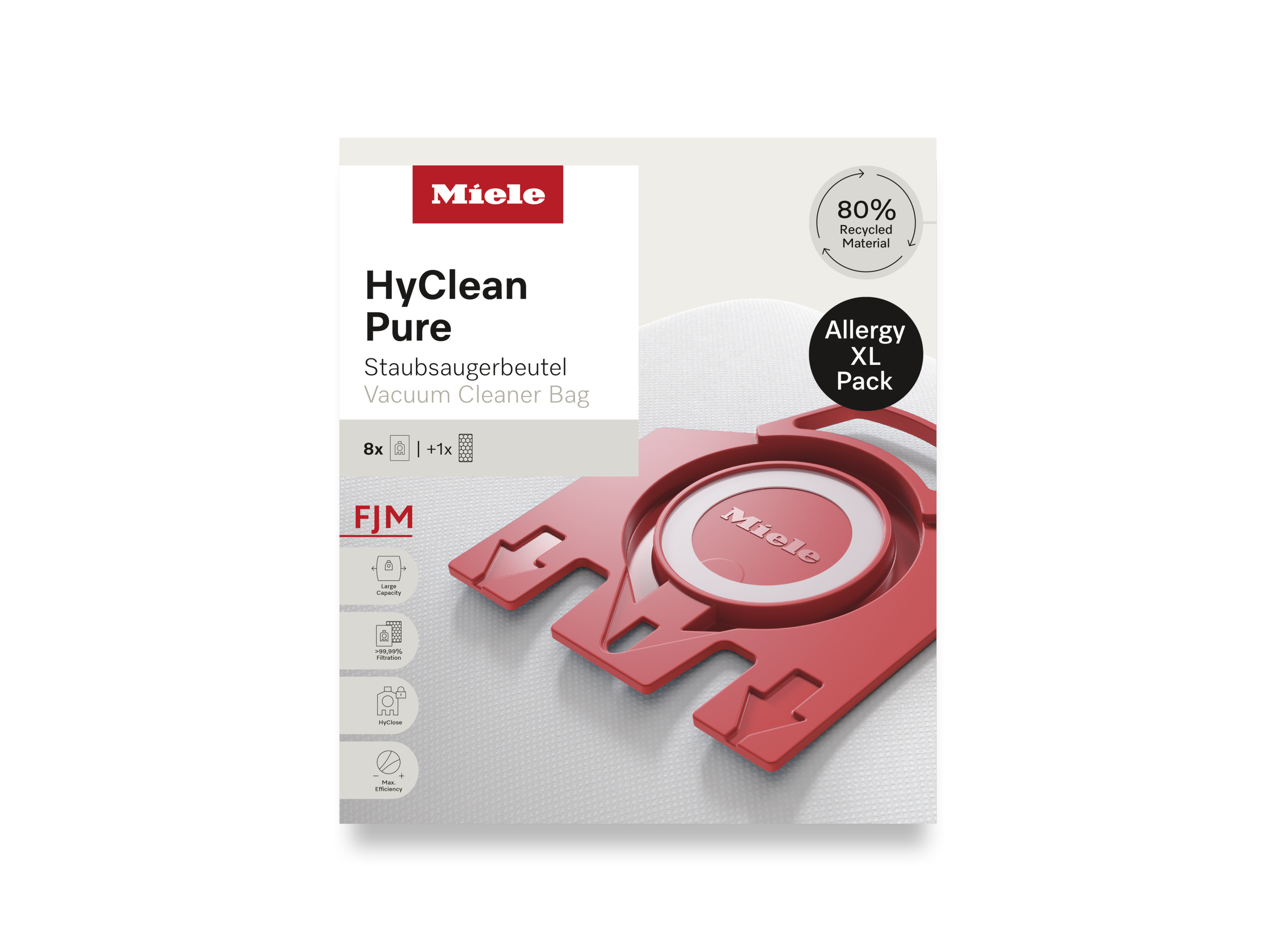 Комплект мешков-пылесборников HyClean Pure FJN Allergy XL Miele купить в Астрахани | Всегда в наличии! | Артикул 12498190 | Официальный сайт