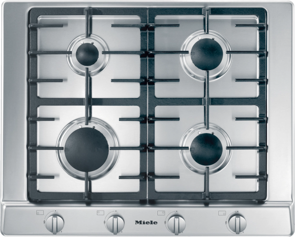 Миле Газовая панель конфорок KM 2010 сталь Miele