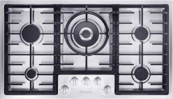 Миле Газовая панель конфорок KM 2356-1 сталь Miele