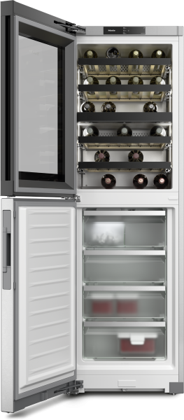 Миле Винный шкаф с морозильной камерой KWNS 4784 DE черный/сталь Miele