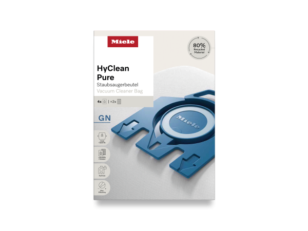 Мешки-пылесборники HyClean Pure GN Miele купить в #REGION_NAME_DECLINE_PP# | Всегда в наличии! | Артикул 12421130 | Официальный сайт