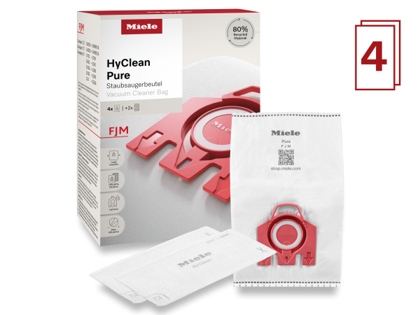 Мешки-пылесборники HyClean Pure FJM Miele купить в #REGION_NAME_DECLINE_PP# | Всегда в наличии! | Артикул 12421140 | Официальный сайт